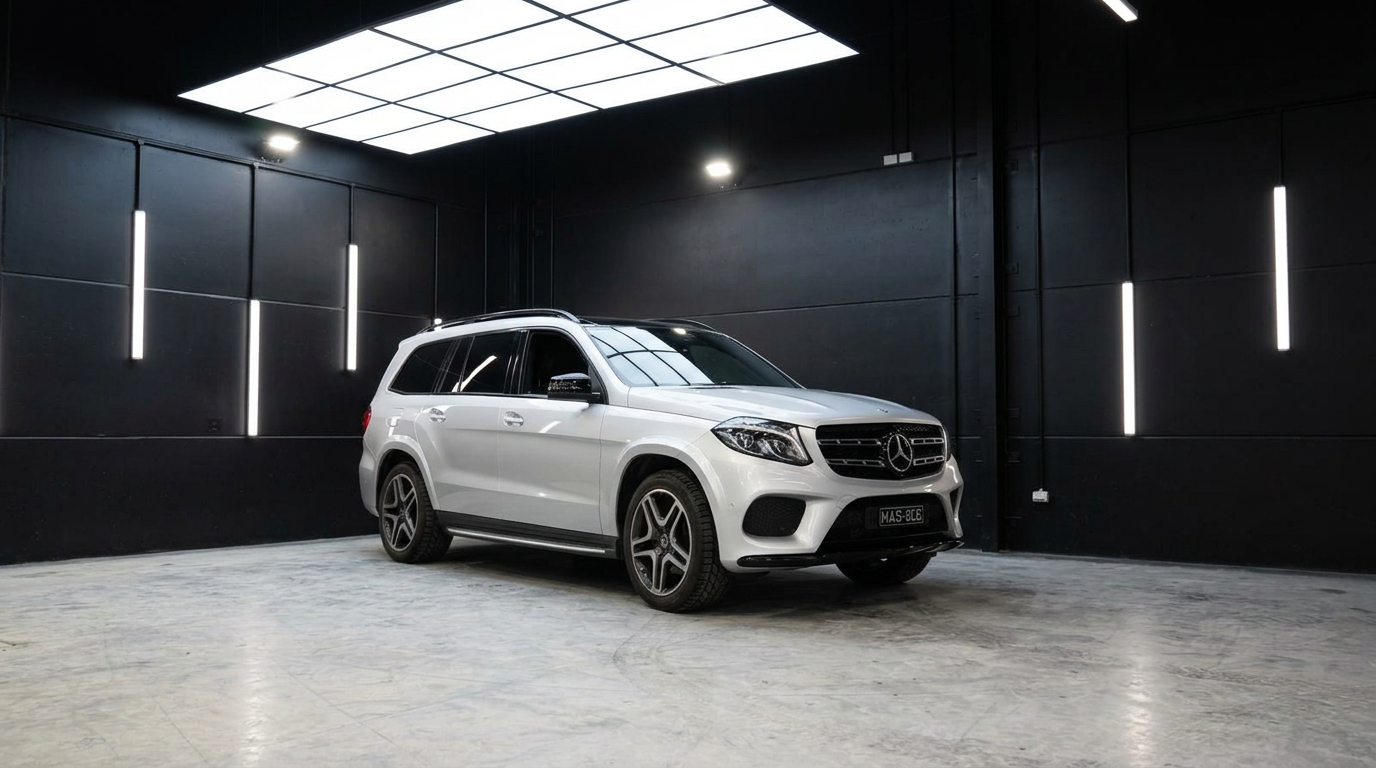 Mercedes in the bay